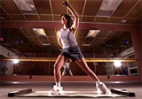 Woman exercising.