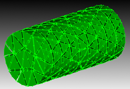 A TETRA10 Mesh with <code>graphics shrink 0.1</code> applied