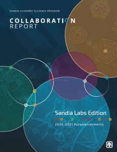 Collaboration Report cover with colorful abstract designs