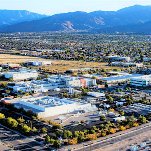 Aerial of the Sandia Science & Technology Park