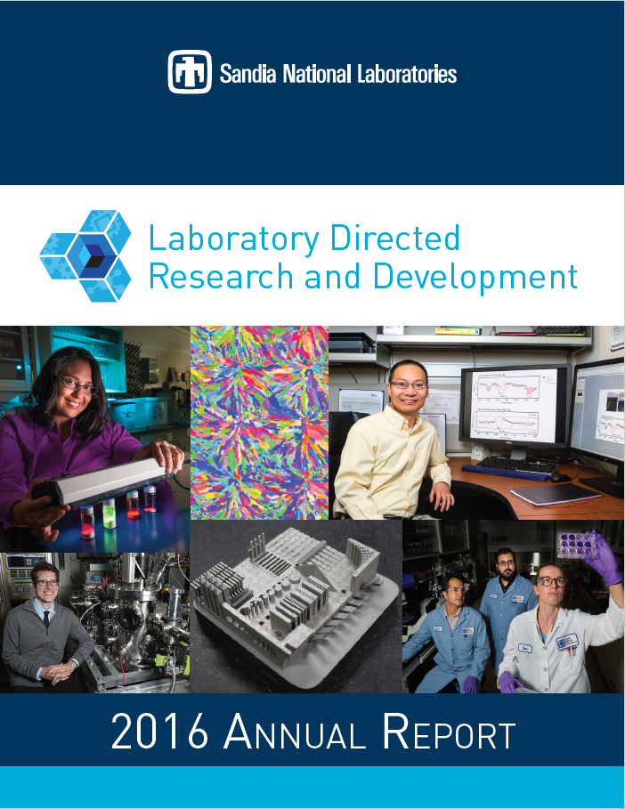 2016 LDRD annual report cover