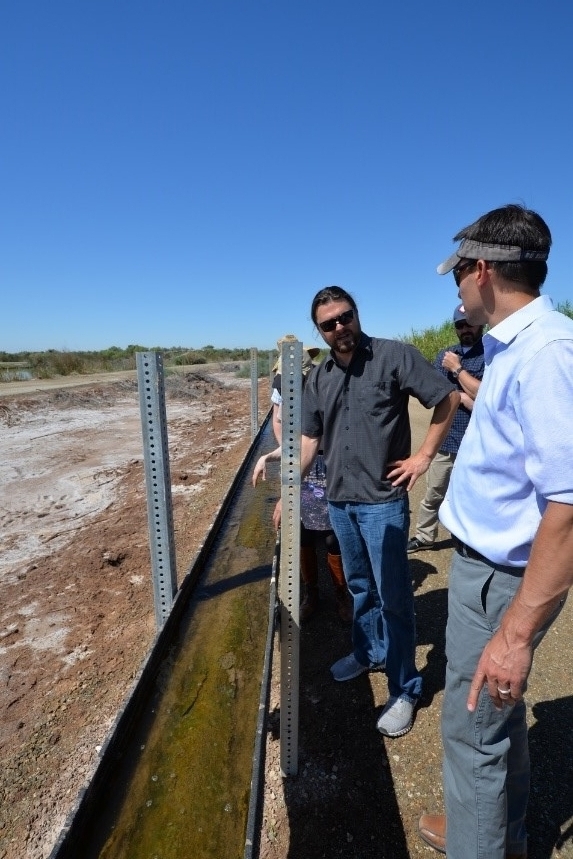 Biochemist Ryan Davis tours SABRA Project System