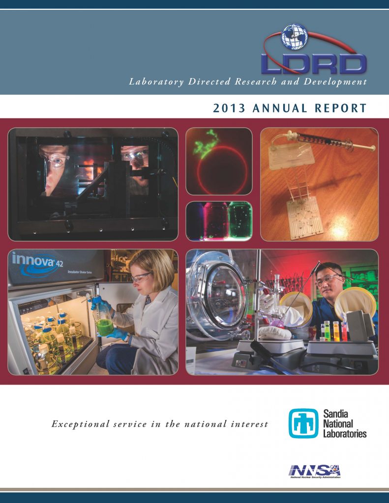 2013 LDRD annual report cover