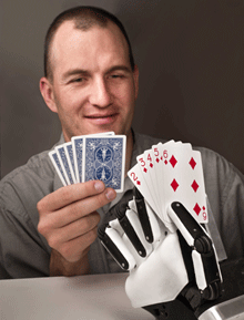 Sandia Hand with cards