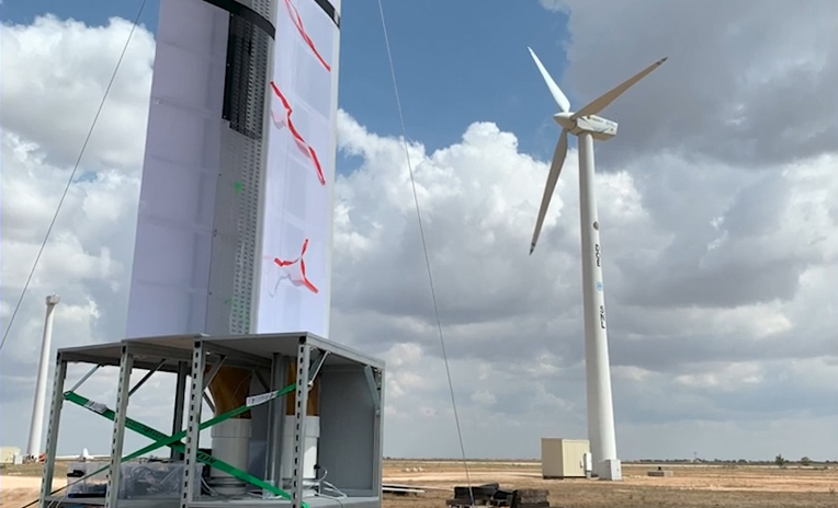 WINDLESS — Sandia co-developed a stationary wind harvester with no external moving parts.