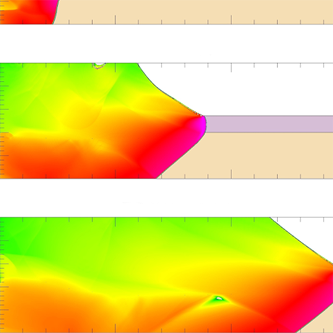 A graphic indicates testing measurements