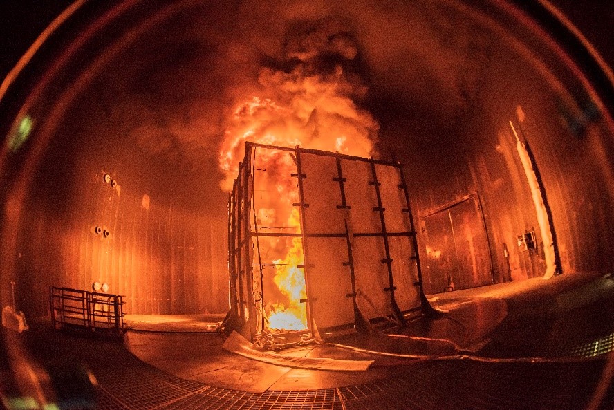 Combustion fire within the TTC