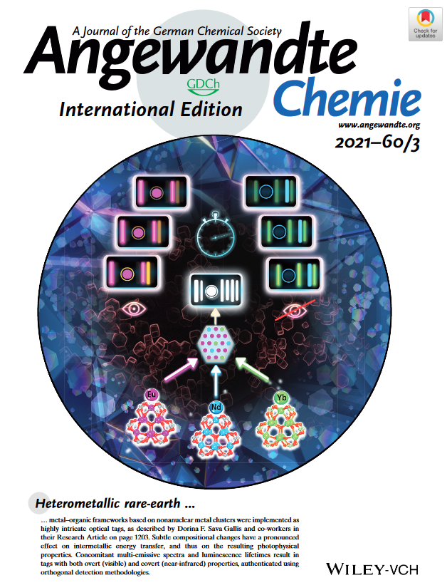 Cover of the Journal of the German Chemical Society Angewandte Chemie International Edition