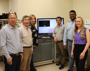 Sandia principal investigator Tuan A. Ho (left) and a team of researchers from Sandia and Purdue University won an R&D 100 award for Low-cost Direct Air Capture of CO2 with Clay Nano-Interlayers.