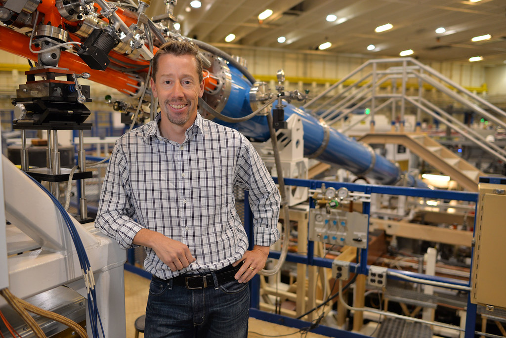Sandia National Laboratories physicist Marcus Knudson at Sandia’s Z machine has accepted a joint appointment with Washington State University. Learn more atbit.ly/31xfaky. Photo by Randy Montoya.
