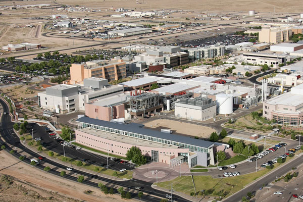 Aerial photo of Sandia New Mexico Tech Area I