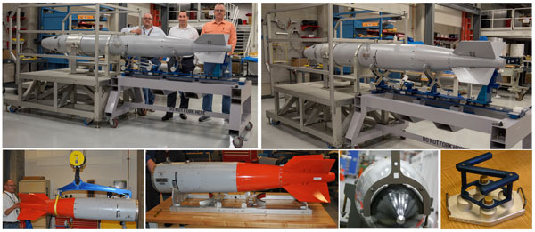B61-12 handling gear in various stages
