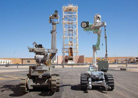 LANL AND SANDIA ROBOTS at the WIPP site for capability demonstrations.