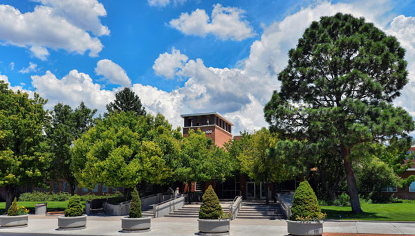 Sandia building 800 on a sunny summer day