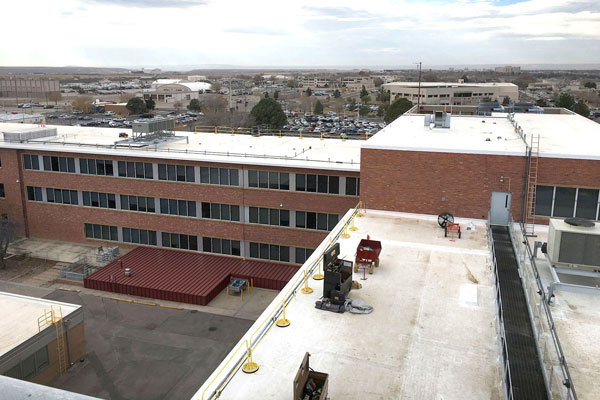 roof of Sandia administrative building