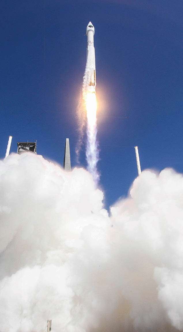 Caption: Launch of GPS IIF-11 aboard a United Launch Alliance's Atlas V rocket on Oct. 31, 2015.