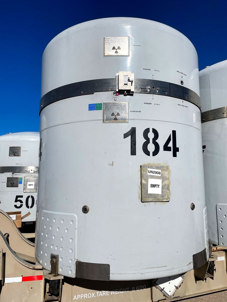 The Sandia-developed Transportation Remotely Monitored Sealing Array tracks in-transit waste shipments.