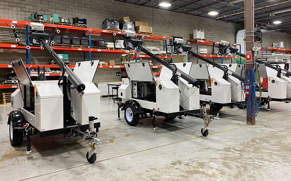 Portable Intrusion Detection System units ready for deployment.