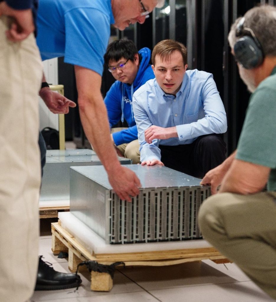 Figure 3. Sandia has hosted the NERL Braunfels neuromorphic system at Sandia since early 2025. 