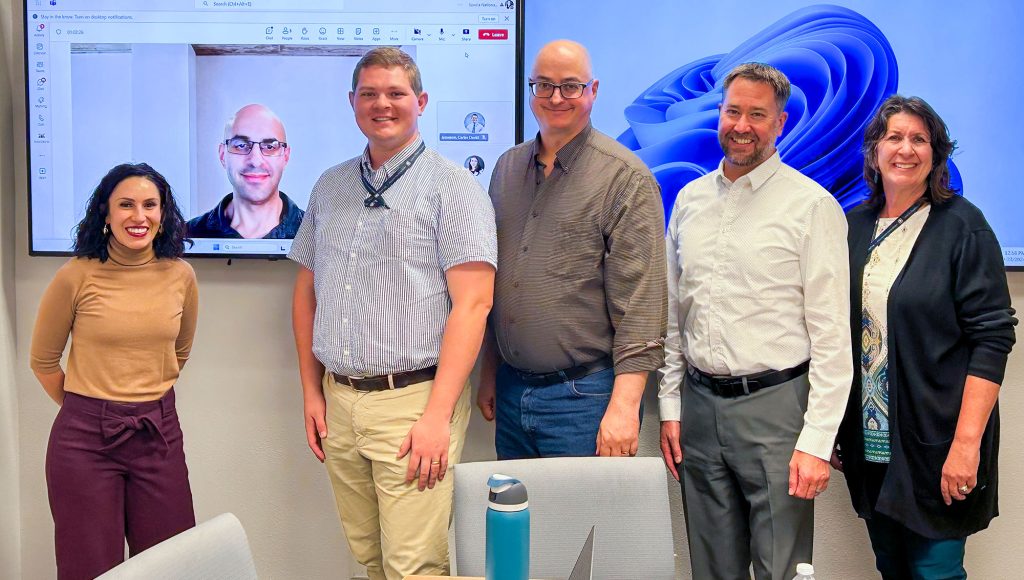 Partial members of the team who worked on the project.