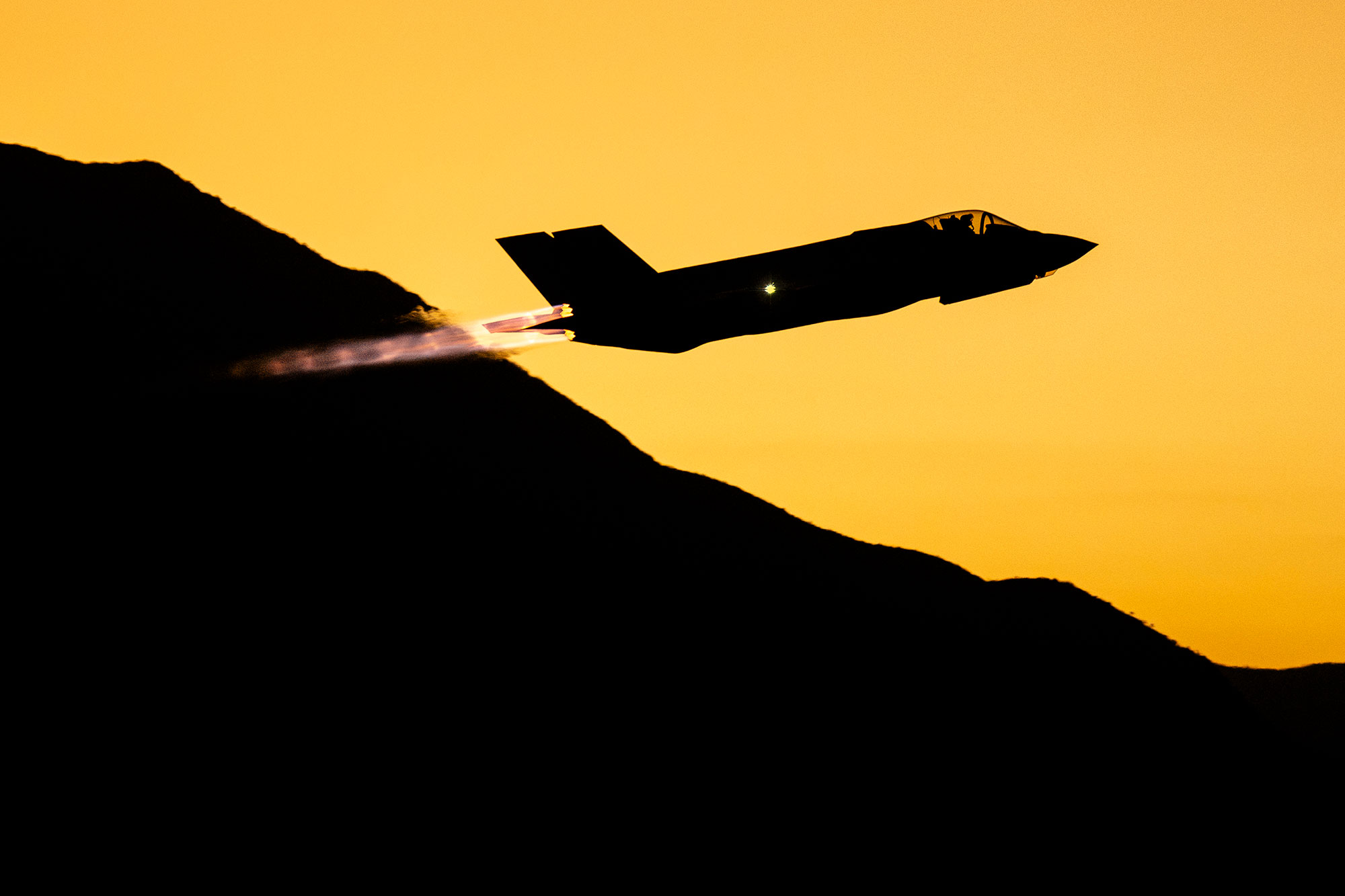 Delivery vehicle prepares for drop of B61-12 test at Tonopah Test Range.