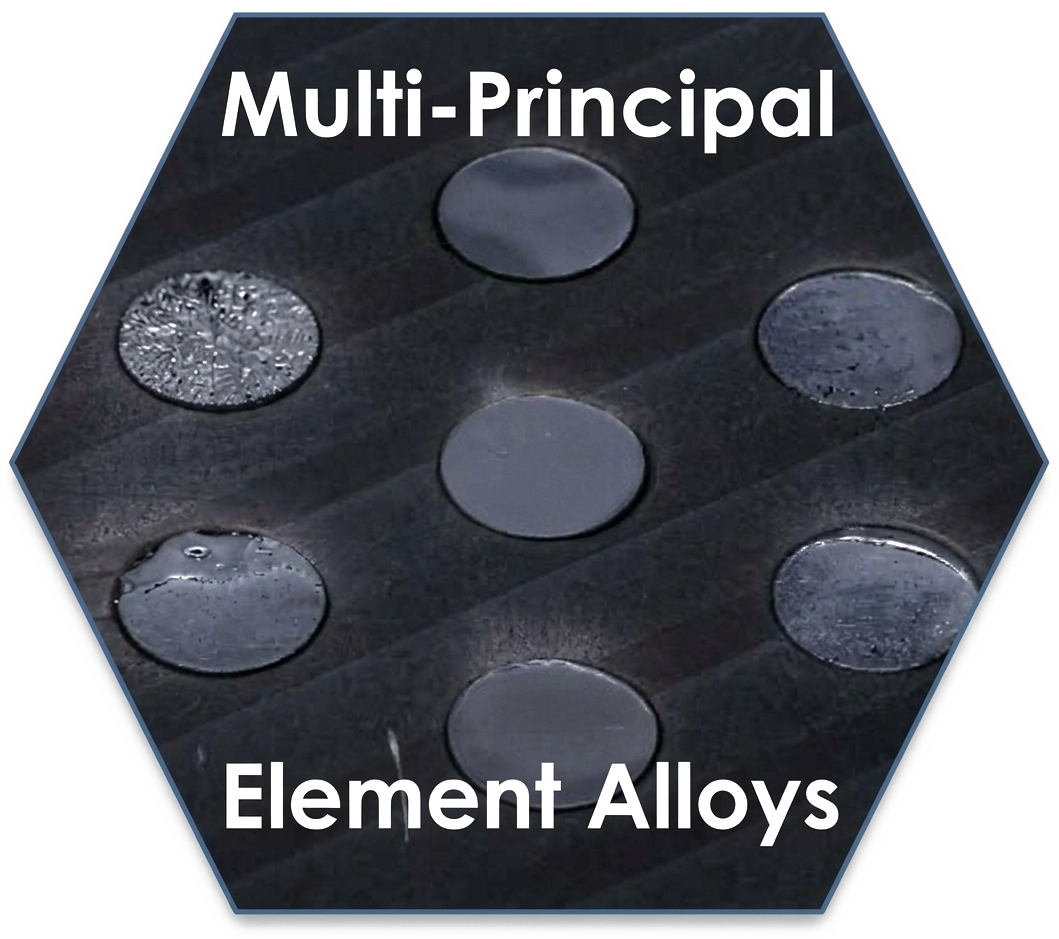 Multi-principal element alloy samples tested at the DIII-D National Fusion Facility.