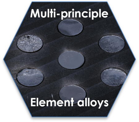 Multi-principle element alloy samples tested at the DIII-D National Fusion Facility.