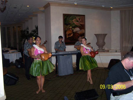 Hula dancers dancing