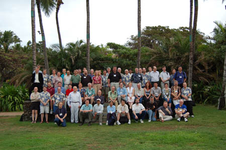 SOS 10 Workshop Participants gather together outside for a group photo
