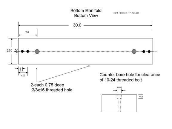 Bottom view of Bottom Manifold Plans