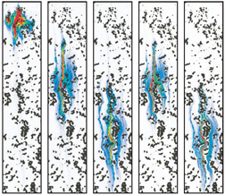 Modeled solute transport in a fracture