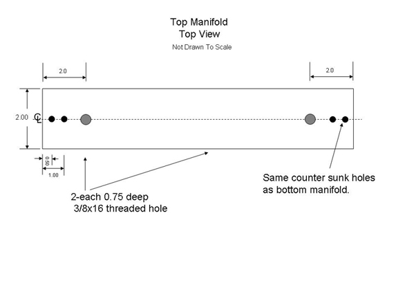 Top view of top manifold plans