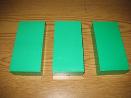 Image of coated lead bricks