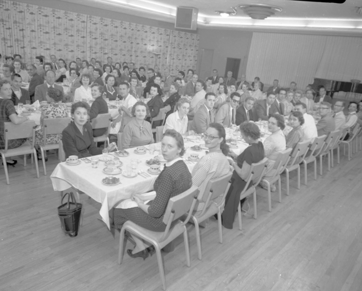 Lab News Reporters Lunch 1958