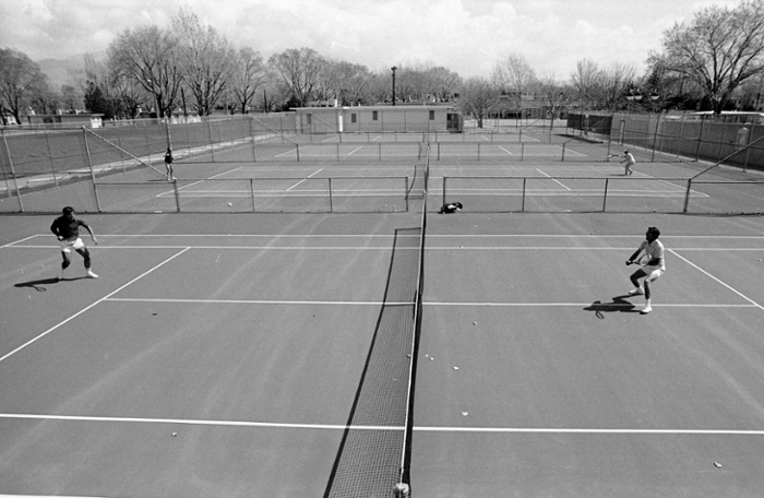 Club tennis court 1981