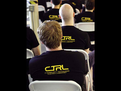 Attendees at the opening of CTRL, 2012