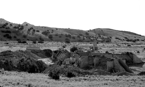 Firing pit demolished