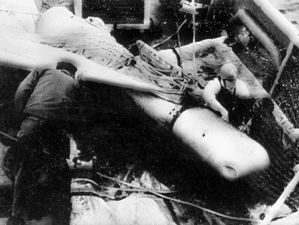 The last bomb recovered was hoisted onto the U.S. Navy ship Petrel's deck on April 7, 1966