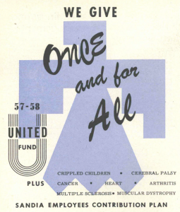 Ad launching “Give Once” campaign
