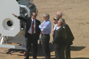 President George W Bush at Solar Facility Sandia