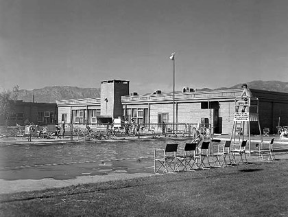 Pool on the west side of the Coronado Club, 1955