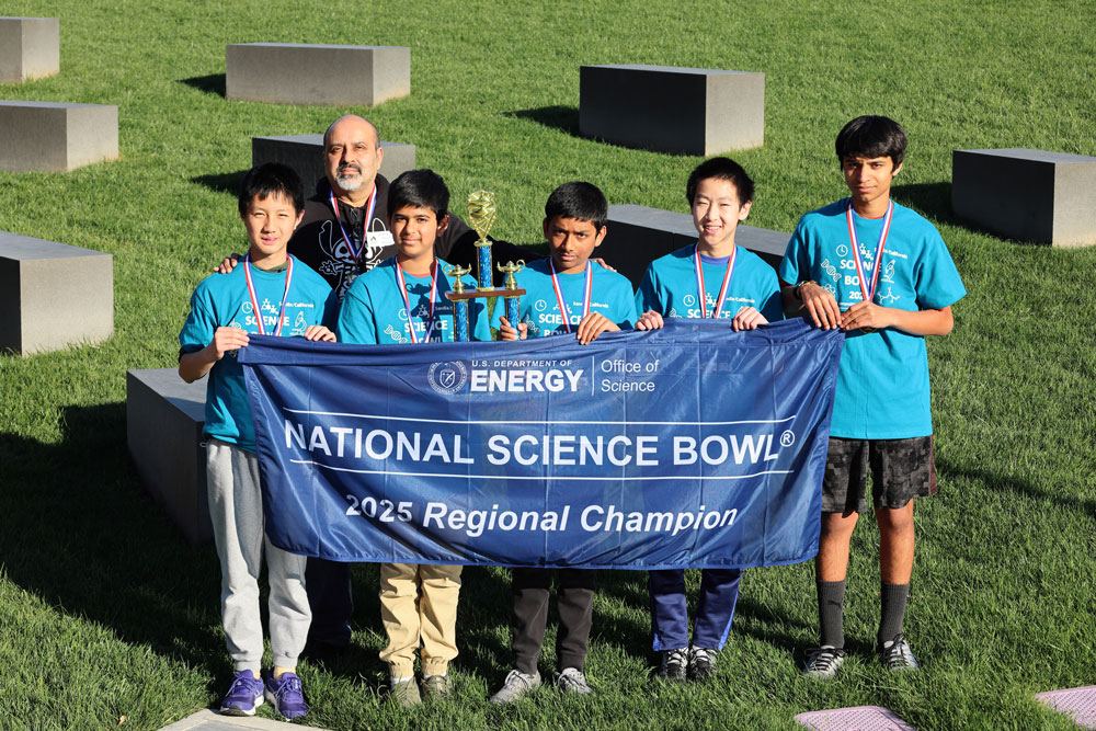2025 California Regional Science Bowl Middle School Winners: William Hopkins Middle School, Fremont, CA
