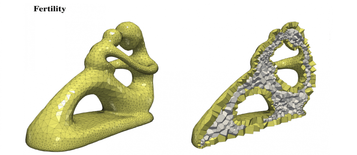 3D Rendering of a fertility figurine