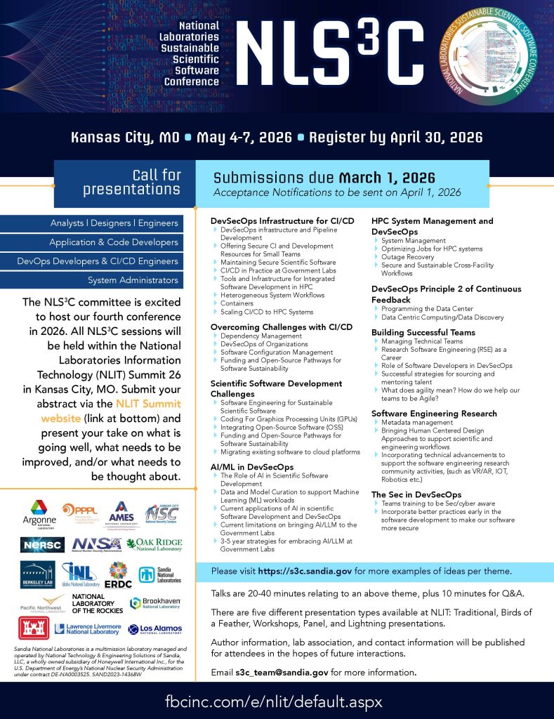 Download the S3C 2026 Info Sheet