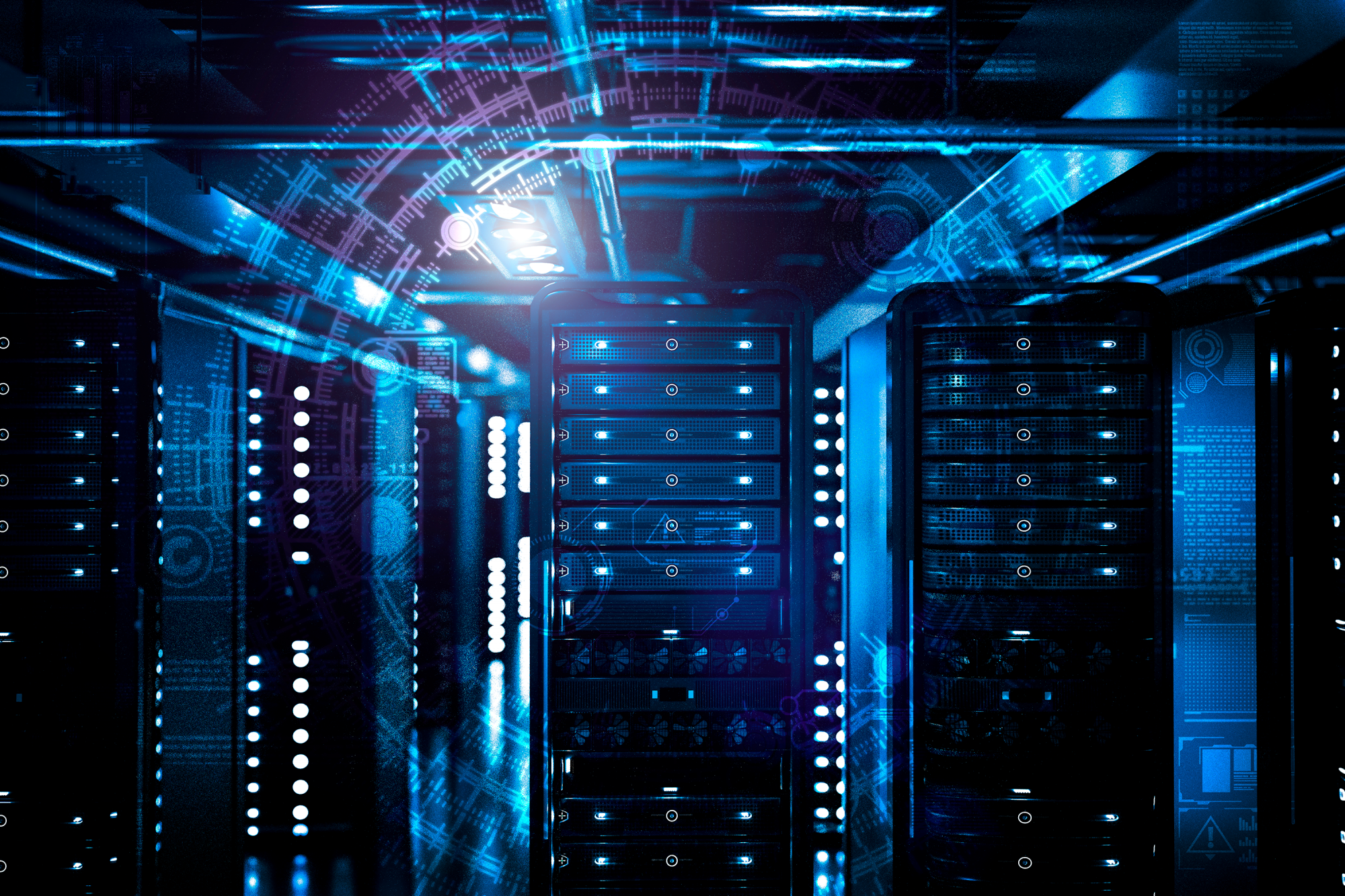 Image of computer data servers