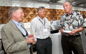 CRF directors past and present: Bob Carling (2008–13), Bob Hwang (current), and Bill McLean (1993–2005). (Photos by Dino Vournas)