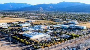 <strong>The Sandia Science & Technology Park opened in 1998 as a hub for public-private partnerships and has played a vital role in the economic success of Albuquerque and surrounding counties.</strong>&nbsp;(Photo courtesy of Sandia National Labs) Click on the thumbnail for a high-resolution image.