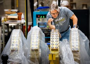 Sandia National Laboratories provides systems, science and technology to meet national security objectives in areas such as  cybersecurity, science and technology products, and integrated military systems. (Photo by Craig Fritz) Click on the thumbnail for a high-resolution image.