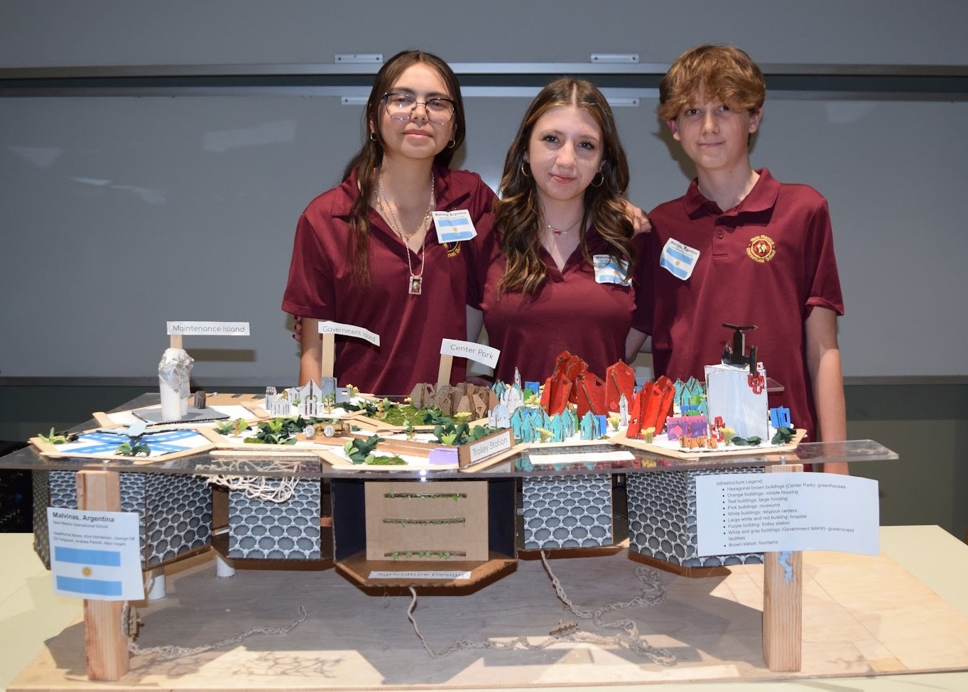 The team from NM International School earned the “People’s Choice” award in the 2025 Future City Competition. 