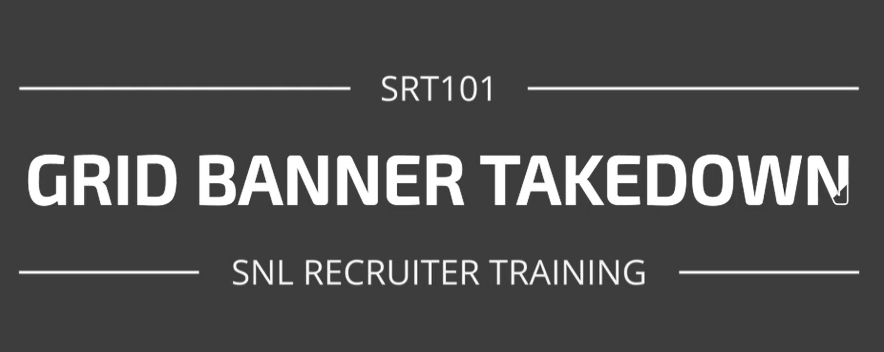 Image of Grid banner takedown